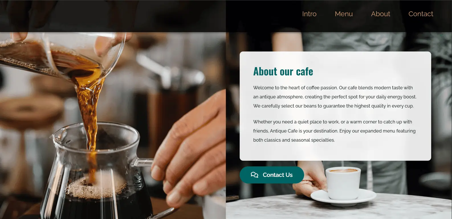 Cafe Website